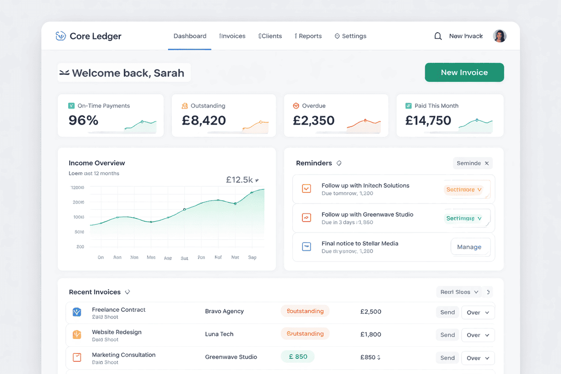 Micro SaaS platform dashboard